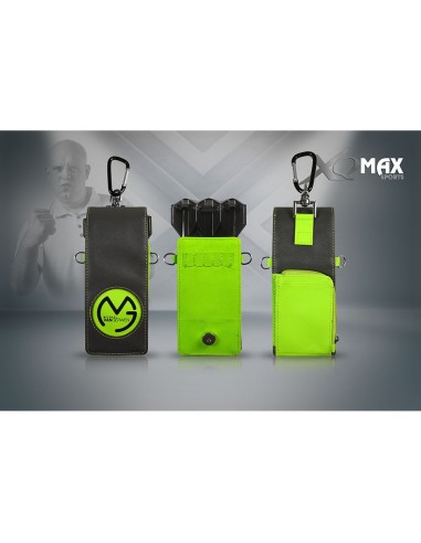 Кейс для дротика с карабином Michael Van Gerwen Green