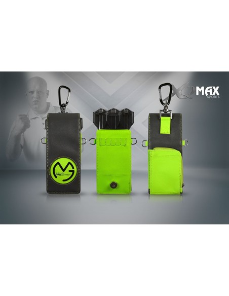 Dart case with carabiner Michael Van Gerwen Green