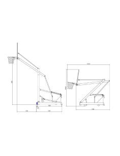 Mobile basketball stand Easyplay Colleg 2
