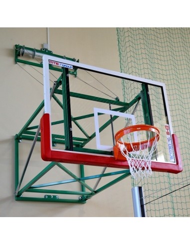 Wall-mounted foldable basketball structure