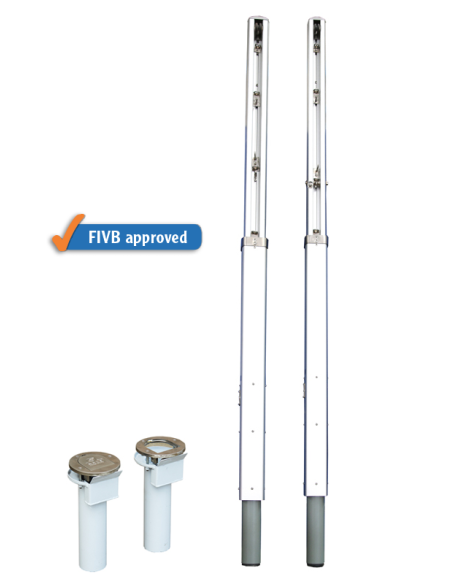 Aluminum volleyball stands Sportsystem FIVB approved