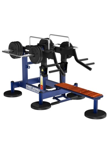 Treniruoklis Streetbarbell MB 7.64 - Krūtinės presas su svorių bloku