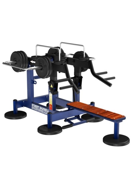 Treniruoklis Streetbarbell MB 7.64 - Krūtinės presas su svorių bloku
