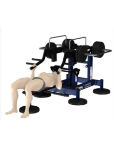 Streetbarbell MB 7.64 - Жим лежа с блоком для веса 2