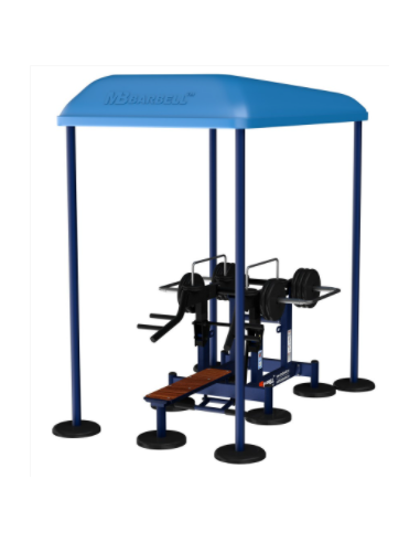 Treniruoklis Streetbarbell MB 7.64 - Krūtinės presas su svorių bloku