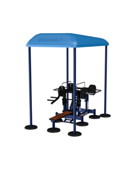 Treniruoklis Streetbarbell MB 7.64 - Krūtinės presas su svorių bloku