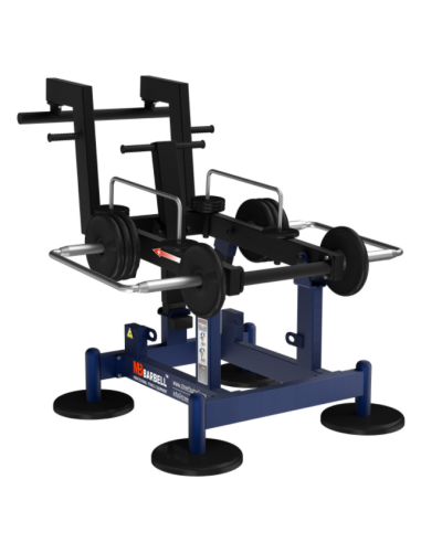 Treniruoklis Streetbarbell MB 7.65 - Pritūpimai su svorių bloku