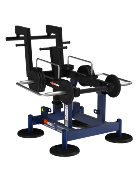 Treniruoklis Streetbarbell MB 7.65 - Pritūpimai su svorių bloku