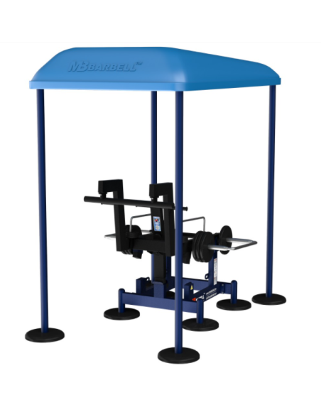 Treniruoklis Streetbarbell MB 7.65 - Pritūpimai su svorių bloku