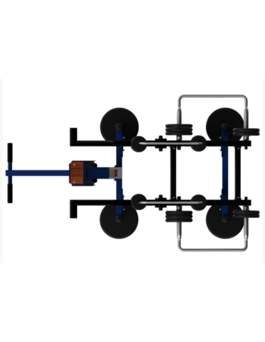 Treniruoklis Streetbarbell MB 7.66 - Tricepsas sėdint su svorių bloku