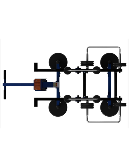 Treniruoklis Streetbarbell MB 7.66 - Tricepsas sėdint su svorių bloku