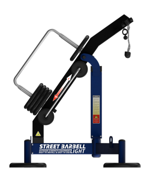 Streetbarbell MB 7.69 - Vertical pull with weight block