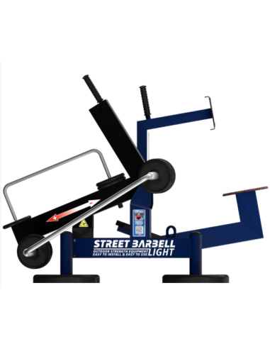 Treniruoklis Streetbarbell MB 7.70 - Nugaros-delta su svorių bloku