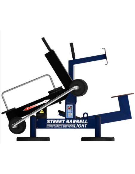 Treniruoklis Streetbarbell MB 7.70 - Nugaros-delta su svorių bloku