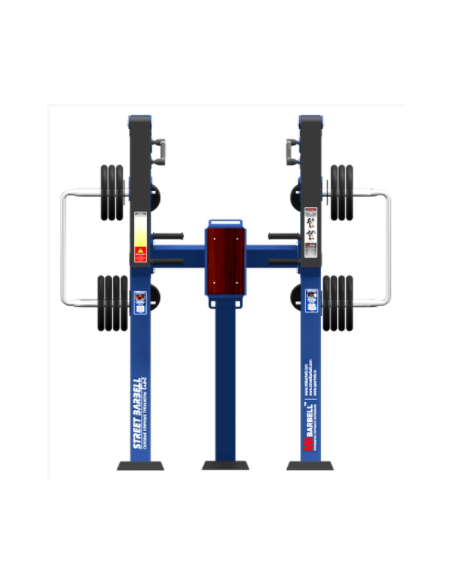 Treniruoklis Streetbarbell MB 7.30 - Krūtinės presas stovint su svorių bloku