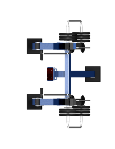 Treniruoklis Streetbarbell MB 7.30 - Krūtinės presas stovint su svorių bloku