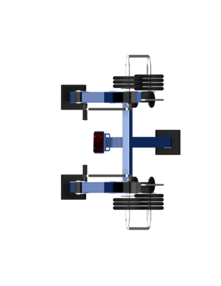 Treniruoklis Streetbarbell MB 7.30 - Krūtinės presas stovint su svorių bloku