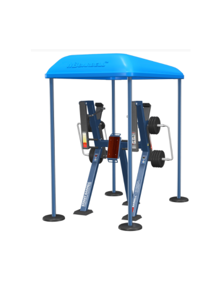 Treniruoklis Streetbarbell MB 7.30 - Krūtinės presas stovint su svorių bloku