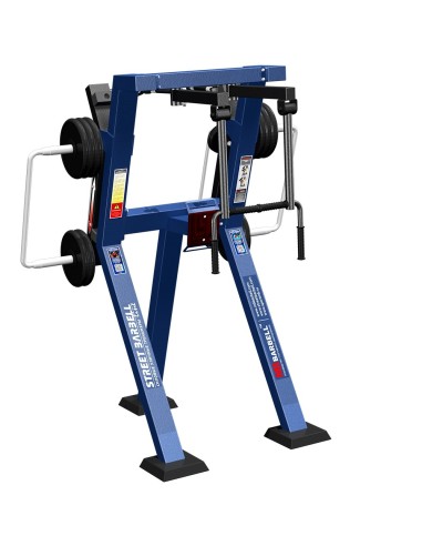 Treniruoklis Streetbarbell MB 7.32 - Peteliškė reversu stovint su svorių bloku