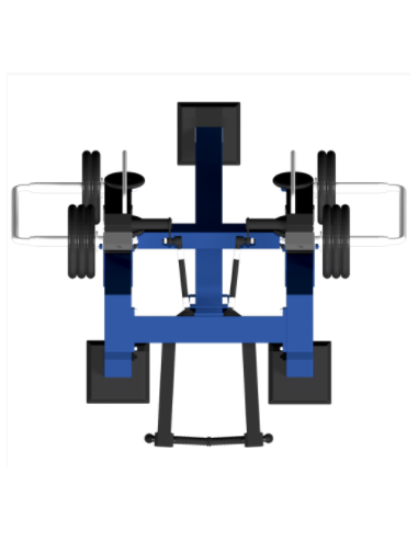 Treniruoklis Streetbarbell MB 7.32 - Peteliškė reversu stovint su svorių bloku