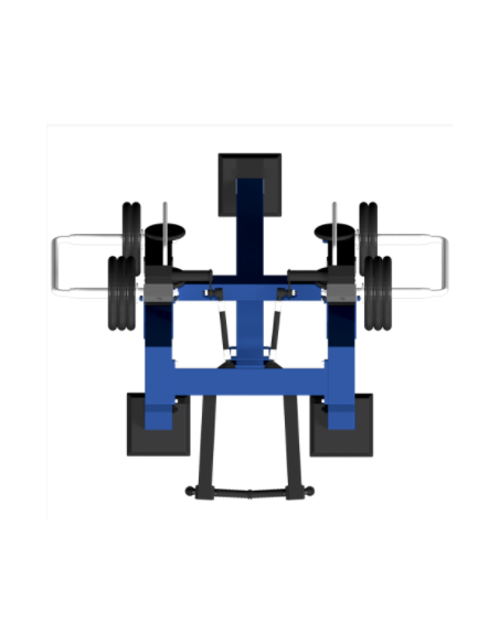 Treniruoklis Streetbarbell MB 7.32 - Peteliškė reversu stovint su svorių bloku