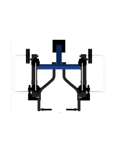 Treniruoklis Streetbarbell MB 7.39 - Bicepsas stovint su svorių bloku