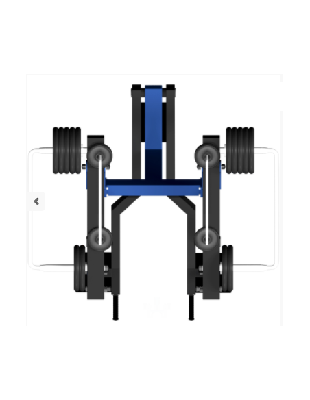 Treniruoklis Streetbarbell MB 7.41 - "Mirties trauka"  su svorių bloku