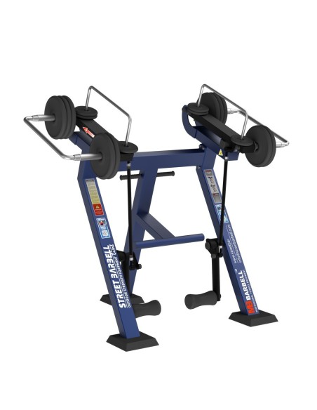 Treniruoklis Streetbarbell MB 7.43 - Kojų lenkimas stovint su svorių bloku