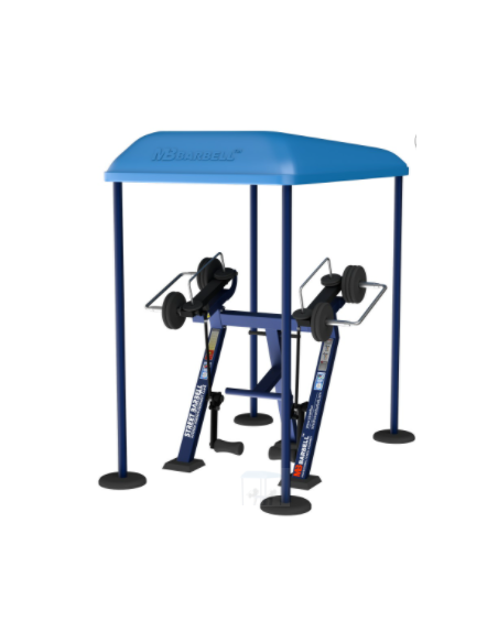 Treniruoklis Streetbarbell MB 7.43 - Kojų lenkimas stovint su svorių bloku