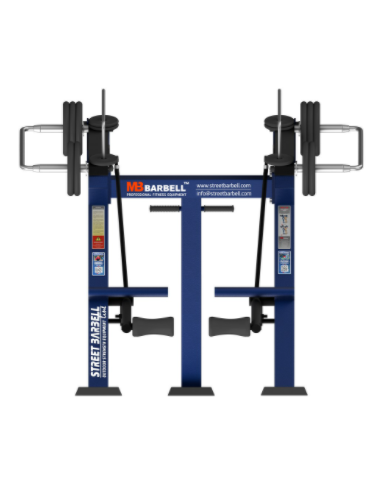 Treniruoklis Streetbarbell MB 7.44 - Kojų tiesimas stovint su svorių bloku