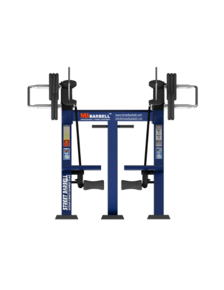 Treniruoklis Streetbarbell MB 7.44 - Kojų tiesimas stovint su svorių bloku