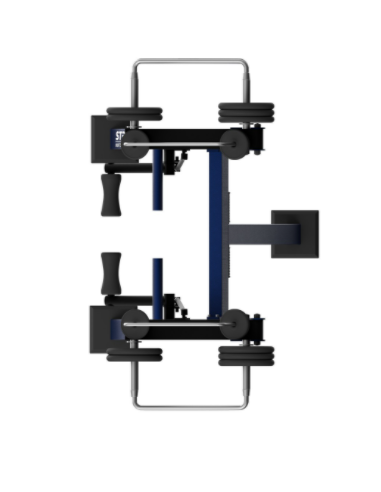 Treniruoklis Streetbarbell MB 7.44 - Kojų tiesimas stovint su svorių bloku