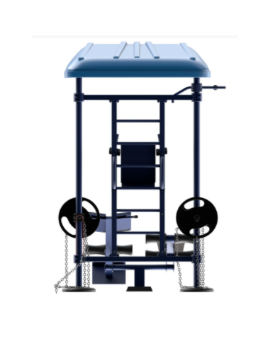 Treniruoklis Streetbarbell MB 7.47 - "Gatvės treniruotė" su svorių bloku