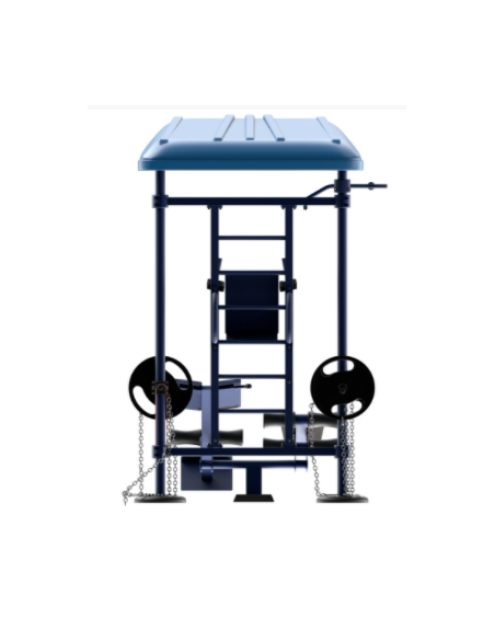 Treniruoklis Streetbarbell MB 7.47 - "Gatvės treniruotė" su svorių bloku