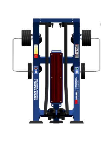 Treniruoklis Streetbarbell MB 7.48 - Kojų skėtimas stovint su svorių bloku