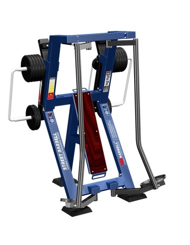 Treniruoklis Streetbarbell MB 7.50 - Kojų glaudimas stovint su svorių bloku