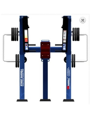 Treniruoklis Streetbarbell MB 7.52 - Krūtinės presas stovint su svorių bloku