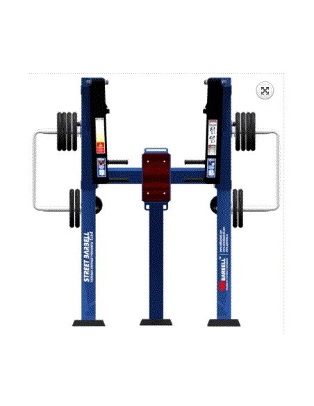 Treniruoklis Streetbarbell MB 7.52 - Krūtinės presas stovint su svorių bloku