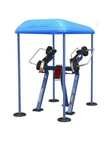Streetbarbell MB 7.54 - Converging standing bench press with weight block