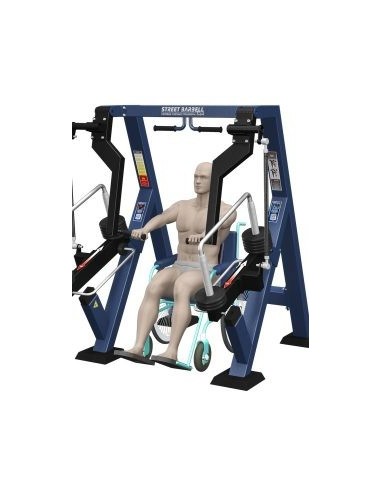 Streetbarbell MB 7.30.3 - Krūtinės presas sėdint sėdint su svorių bloku