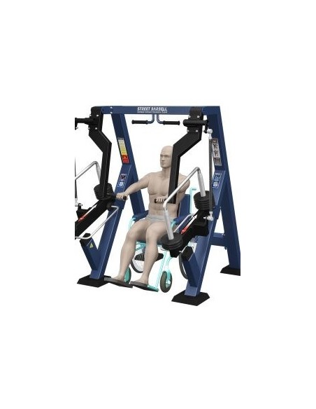 Streetbarbell MB 7.30.3 - Krūtinės presas sėdint sėdint su svorių bloku