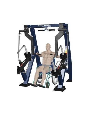 Streetbarbell MB 7.30.3 - Krūtinės presas sėdint sėdint su svorių bloku