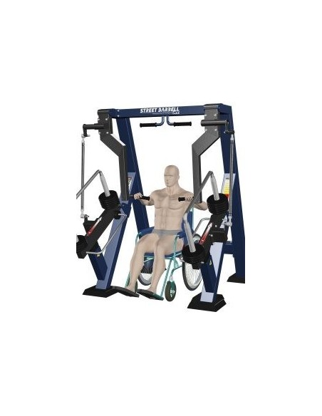 Streetbarbell MB 7.30.3 - Krūtinės presas sėdint sėdint su svorių bloku