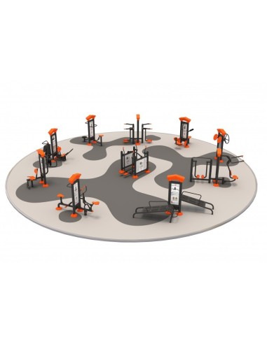10 exercise machines complex 12FT