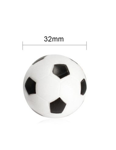 Stalo futbolo kamuoliukas, juodai baltas 32mm