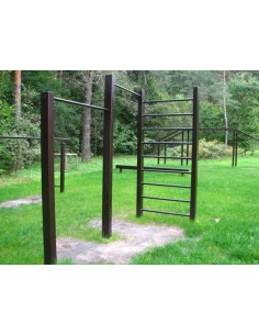 Double crossbar with ladder