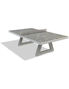 Freestanding concrete outdoor tennis table
