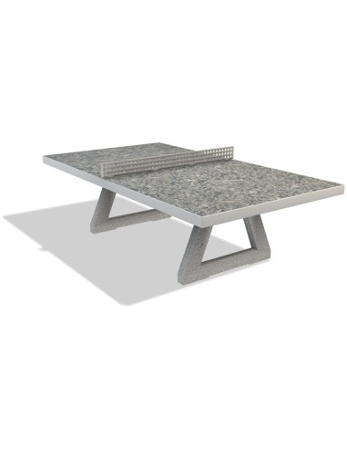 Freestanding concrete outdoor tennis table