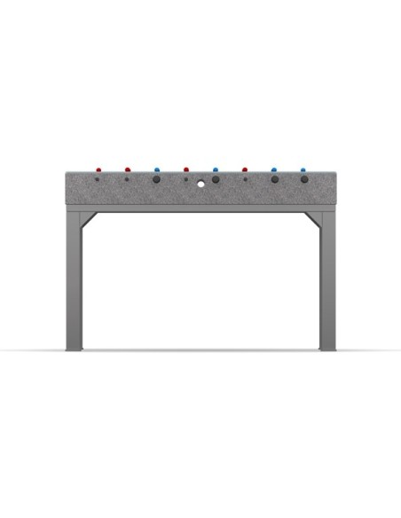 Wheelchair accessible concrete foosball table