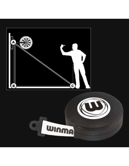 Winmau dartboard distance measuring device